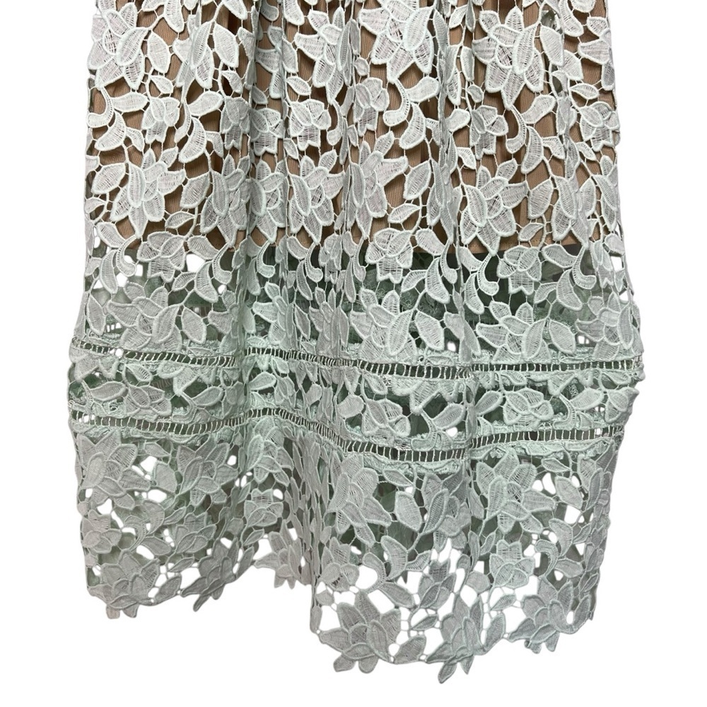 Self Portrait Azalea Dress Mint Green Size 2 NEW - Picture 10 of 16